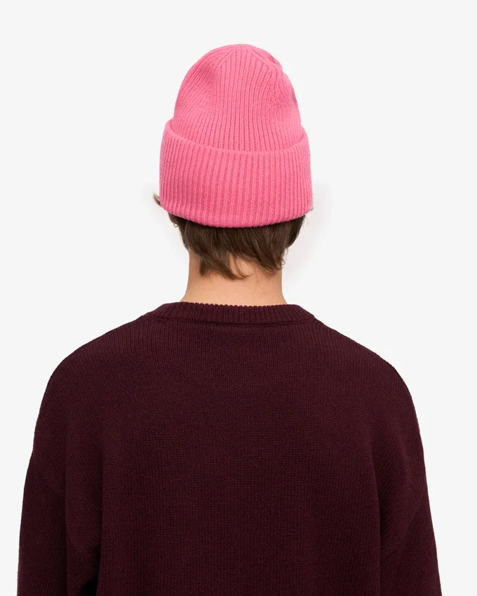 Hut aus Merinowolle – Bubblegum-Rosa