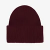 Hut aus Merinowolle – Oxblood-Rot