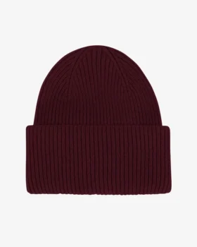 Hut aus Merinowolle – Oxblood-Rot