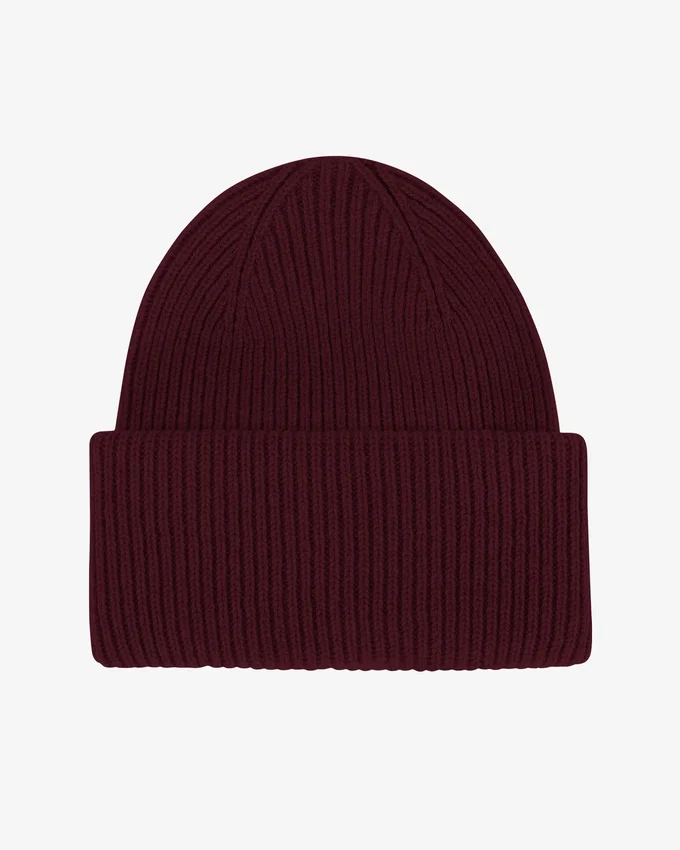 Hut aus Merinowolle – Oxblood-Rot