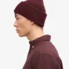 Hut aus Merinowolle – Oxblood-Rot