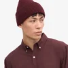 Hut aus Merinowolle – Oxblood-Rot