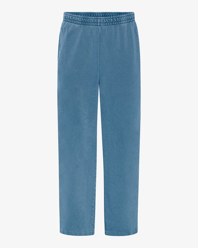 Jogginghose aus Bio-Baumwolle mit geradem Bein – Faded Indigo