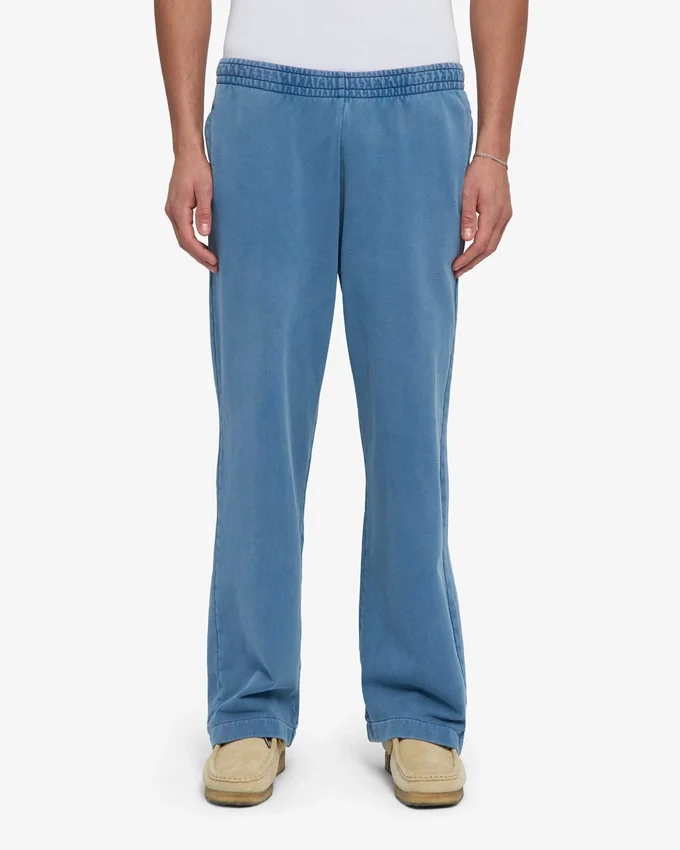 Jogginghose aus Bio-Baumwolle mit geradem Bein – Faded Indigo