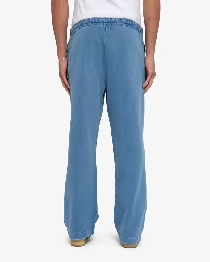 Jogginghose aus Bio-Baumwolle mit geradem Bein – Faded Indigo