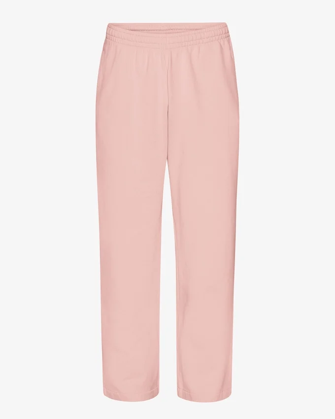Jogginghose aus Bio-Baumwolle mit geradem Bein – Faded Pink