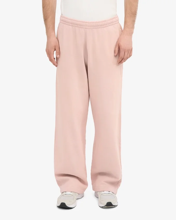 Jogginghose aus Bio-Baumwolle mit geradem Bein – Faded Pink