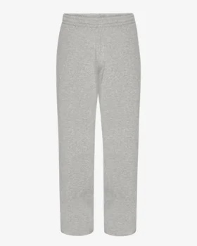 Jogginghose aus Bio-Baumwolle mit geradem Bein – meliertes Grau