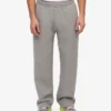 Jogginghose aus Bio-Baumwolle mit geradem Bein – meliertes Grau