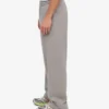 Jogginghose aus Bio-Baumwolle mit geradem Bein – meliertes Grau