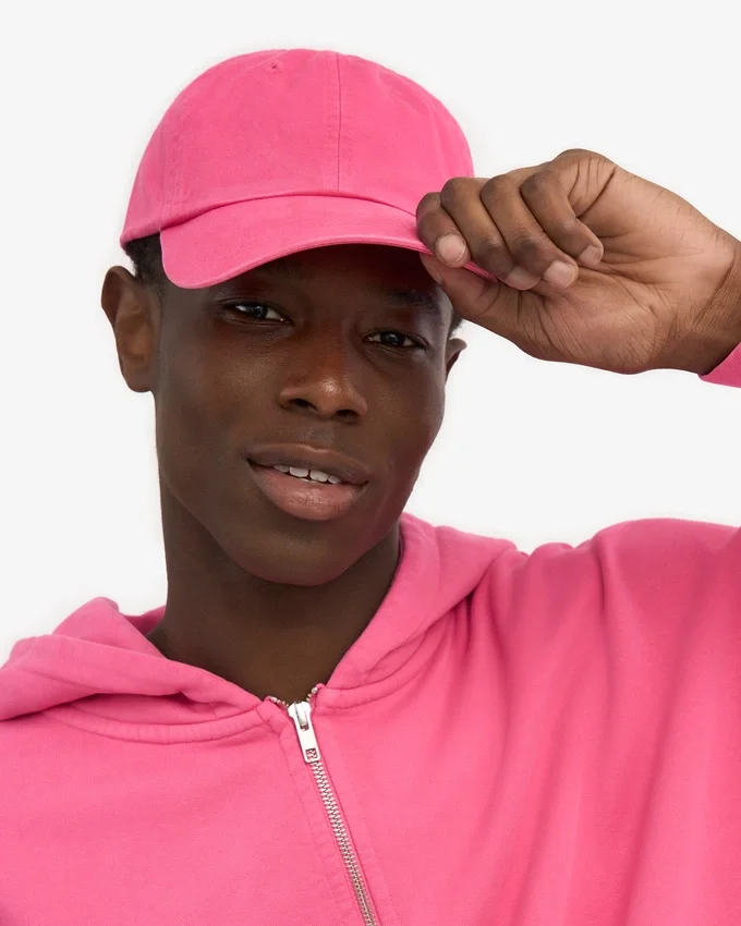 Kappe aus Bio-Baumwolle – Bubblegum-Pink