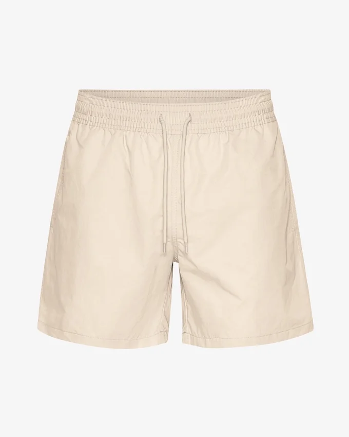 Klassische Badeshorts – Elfenbeinweiß