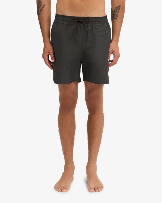 Klassische Badeshorts – Lava-Grau