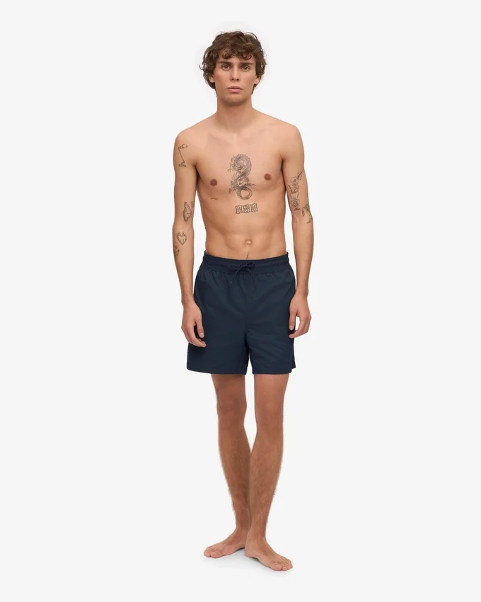 Klassische Badeshorts – Marineblau