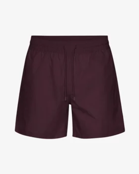 Klassische Badeshorts – Oxblood-Rot