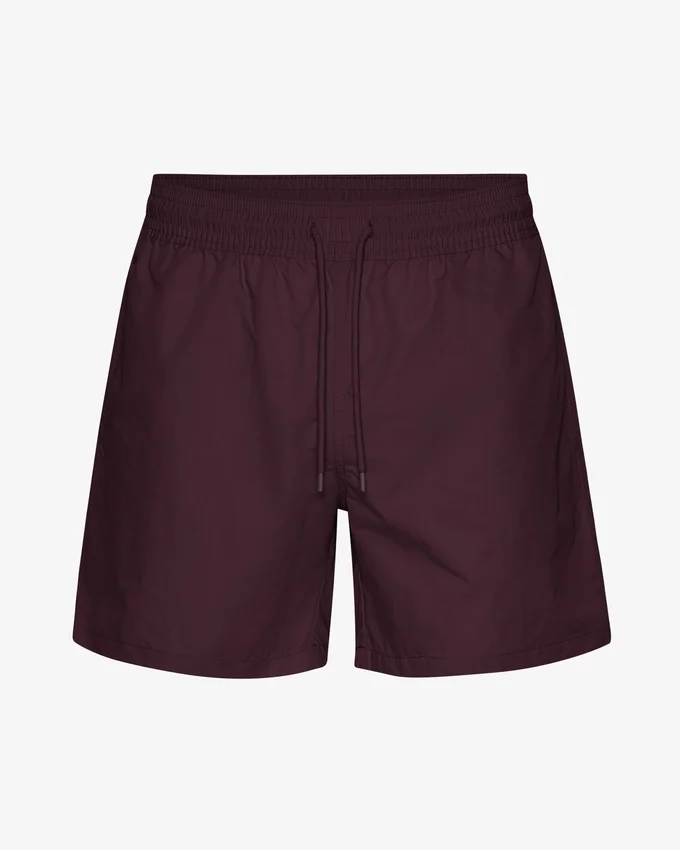 Klassische Badeshorts – Oxblood-Rot