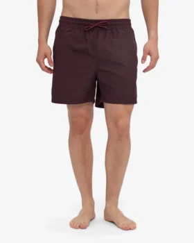 Klassische Badeshorts – Oxblood-Rot