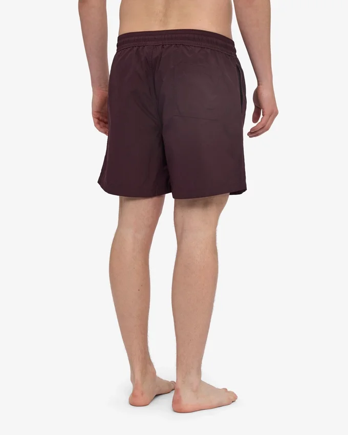 Klassische Badeshorts – Oxblood-Rot