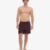 Klassische Badeshorts – Oxblood-Rot
