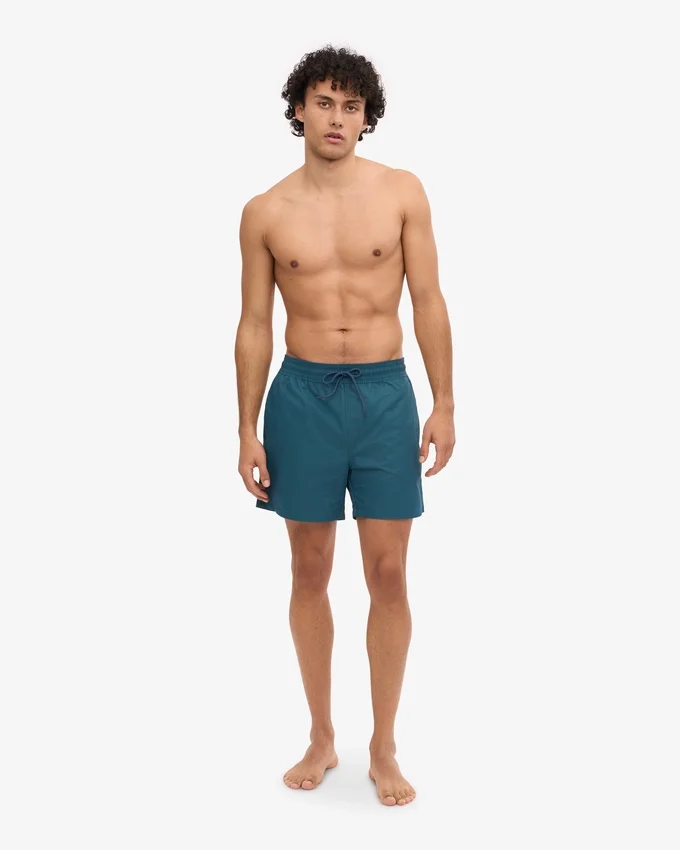 Klassische Badeshorts – Ozeangrün