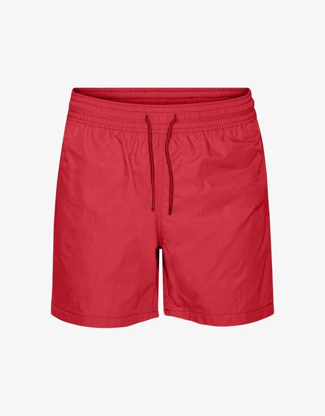 Klassische Badeshorts – Scharlachrot