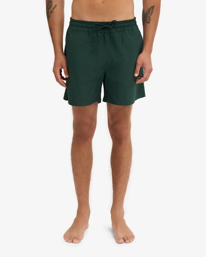 Klassische Badeshorts – Smaragdgrün