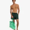 Klassische Badeshorts – Smaragdgrün