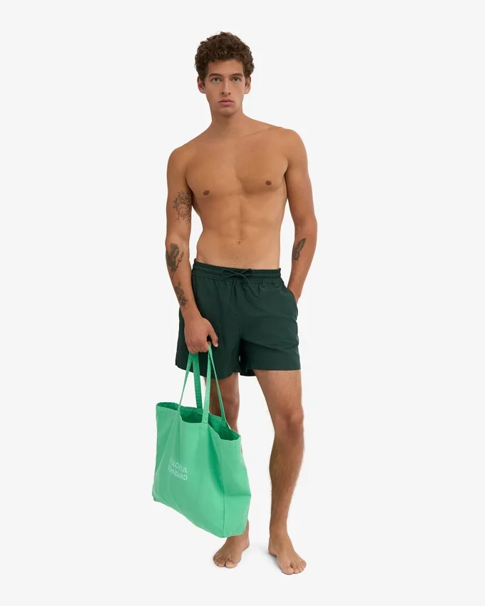 Klassische Badeshorts – Smaragdgrün