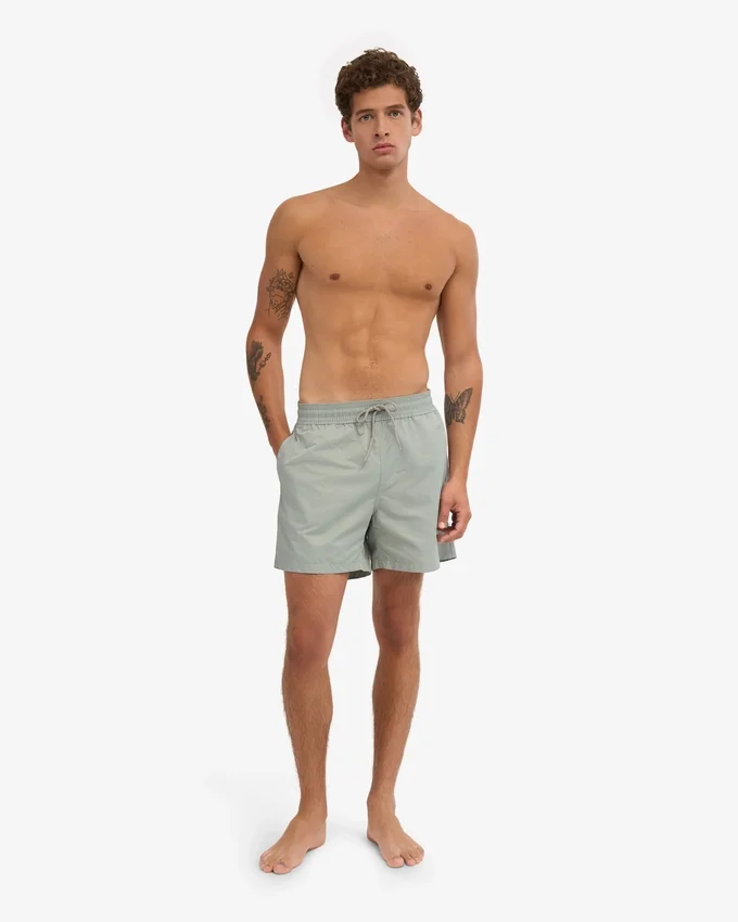 Klassische Badeshorts – Stahlblau
