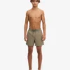 Klassische Badeshorts – Staubiges Oliv