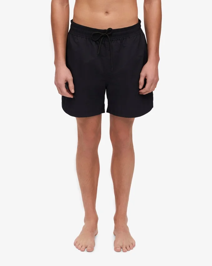 Klassische Badeshorts – Tiefschwarz