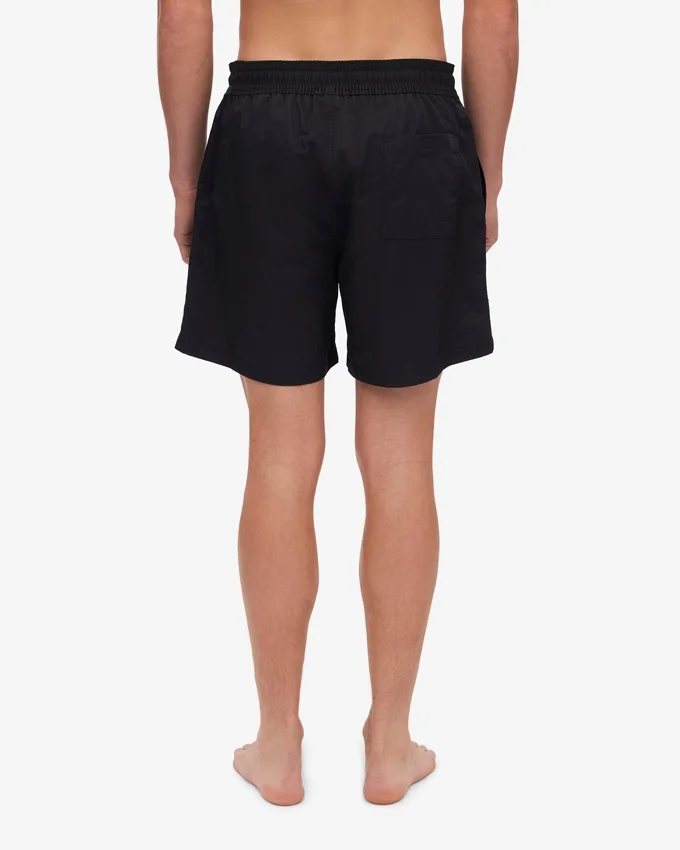 Klassische Badeshorts – Tiefschwarz