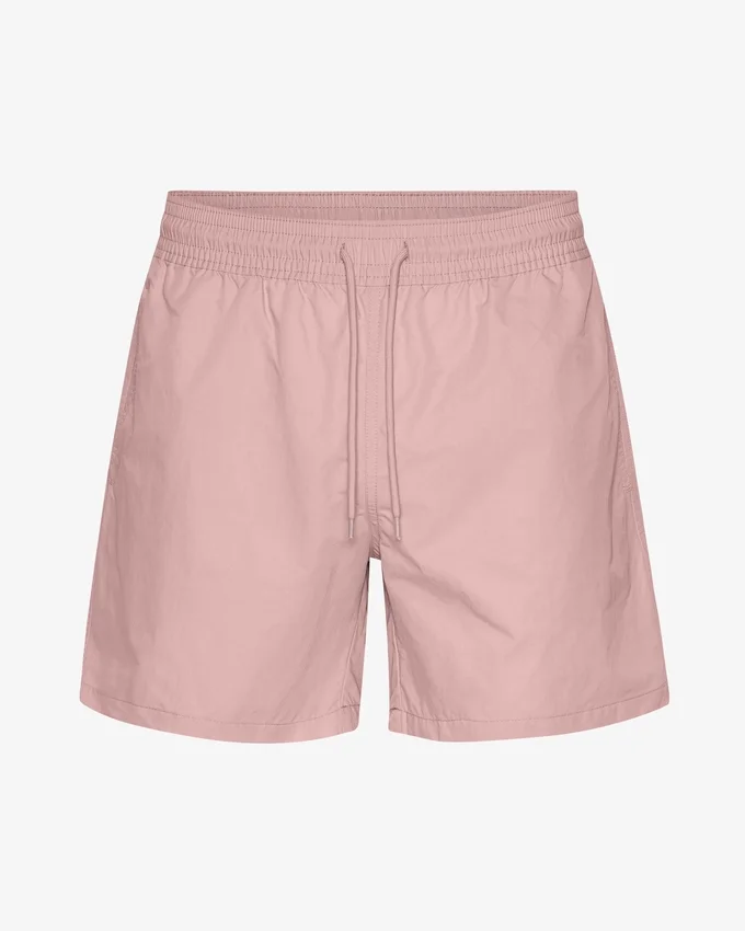 Klassische Badeshorts – verblasstes Rosa