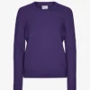 Klassischer Merinowoll-Pullover für Damen – Ultraviolett