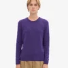 Klassischer Merinowoll-Pullover für Damen – Ultraviolett
