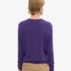 Klassischer Merinowoll-Pullover für Damen – Ultraviolett