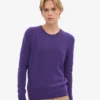 Klassischer Merinowoll-Pullover für Damen – Ultraviolett