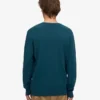 Klassischer Merinowoll-Pullover – Ozeangrün