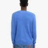 Klassischer Merinowoll-Pullover – Pazifikblau