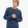 Klassischer Merinowoll-Pullover – Petrolblau
