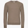 Klassischer Merinowoll-Pullover – Warmes Taupe