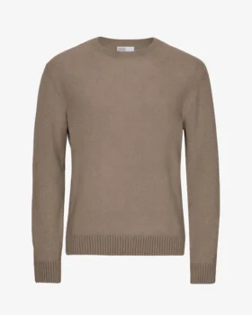 Klassischer Merinowoll-Pullover – Warmes Taupe
