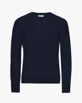 Klassisches Merinowoll-Shirt – Marineblau