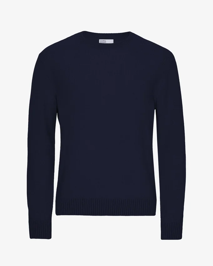 Klassisches Merinowoll-Shirt – Marineblau
