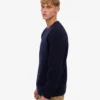 Klassisches Merinowoll-Shirt – Marineblau