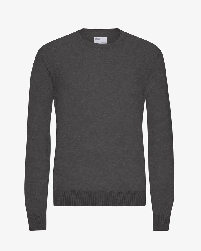 Leichter Merinowoll-Pullover – Lavagrau