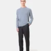 Leichter Merinowoll-Pullover – Lavagrau