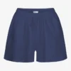 Leinen-Shorts – Petrolblau