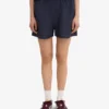Leinen-Shorts – Petrolblau