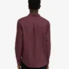 Leinenhemd – Oxblood-Rot